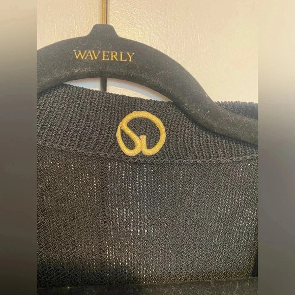 St. John Basics Santana Knit Cardigan / Jacket Gold Rivets Buttons Size P - Picture 8 of 11